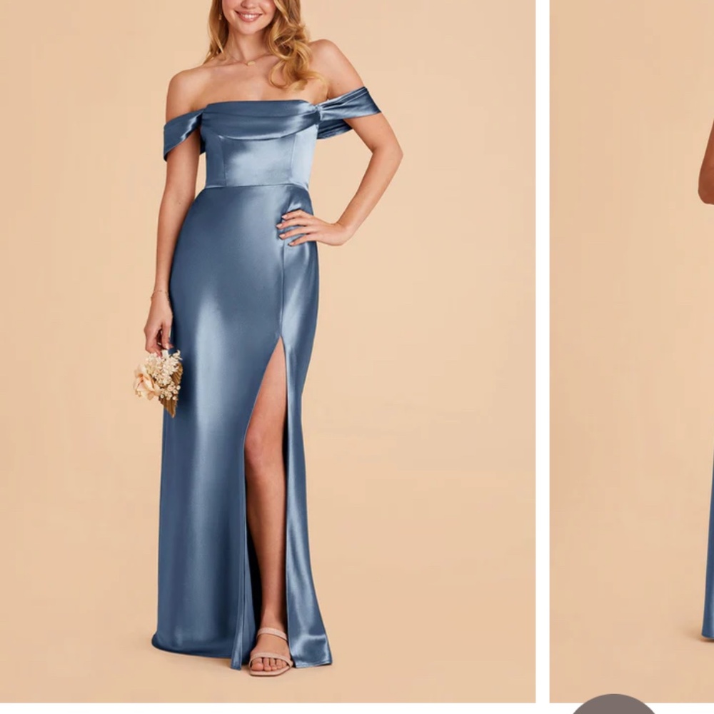 New Mia Birdy Grey bridesmaid dress S